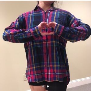Flannel shirt, purple